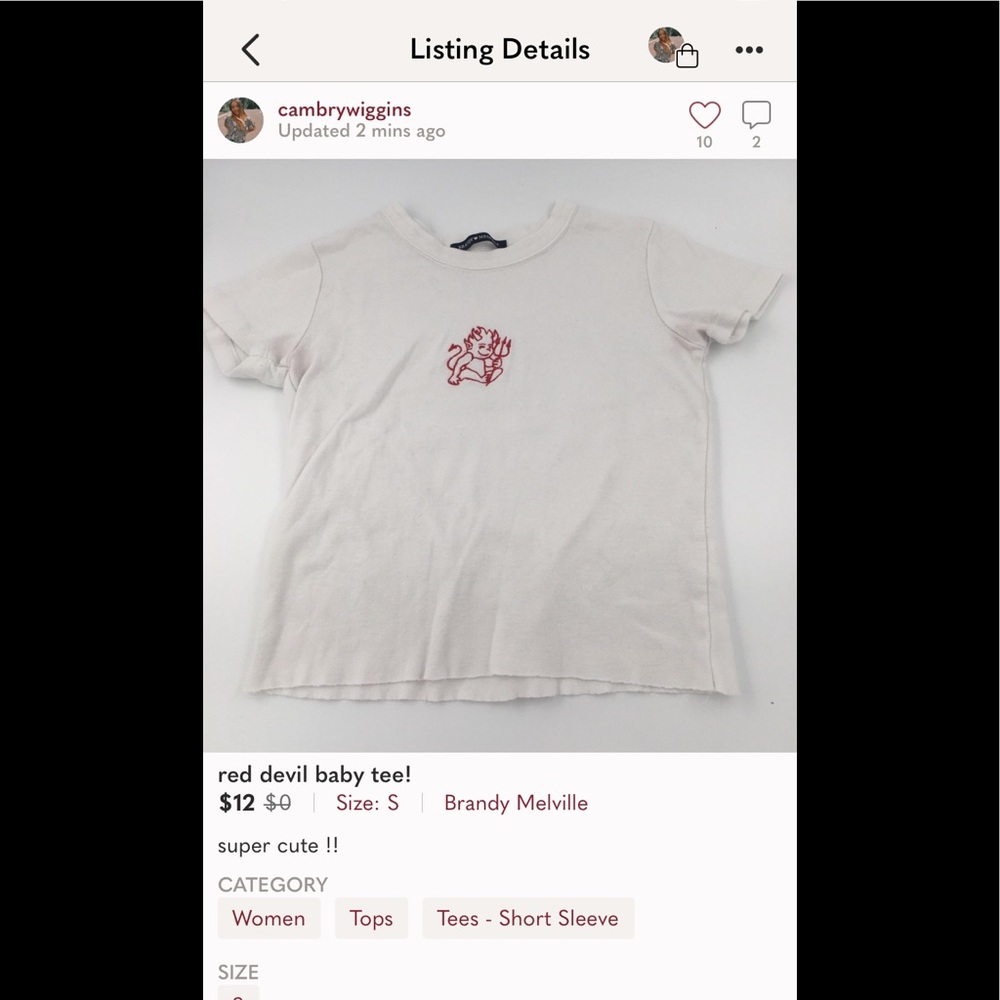 $12 DEVIL TOP